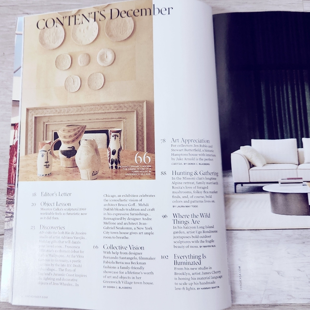 🍭7/$15 Architectural Digest Magazine December 2025 Bold Strokes - Picture 2 of 5